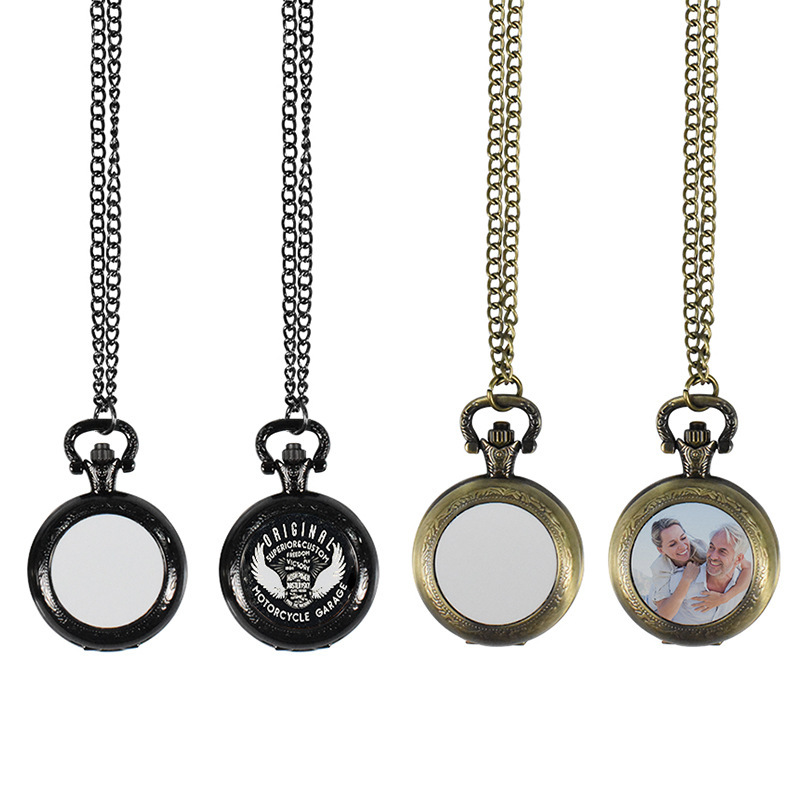 Vintage Fashion Jewelry - カスタムヴィンテージメタル懐中時計ペンダントネックレス クラシックウォッチネックレス ファッションジュエリー メンズ レディース向け