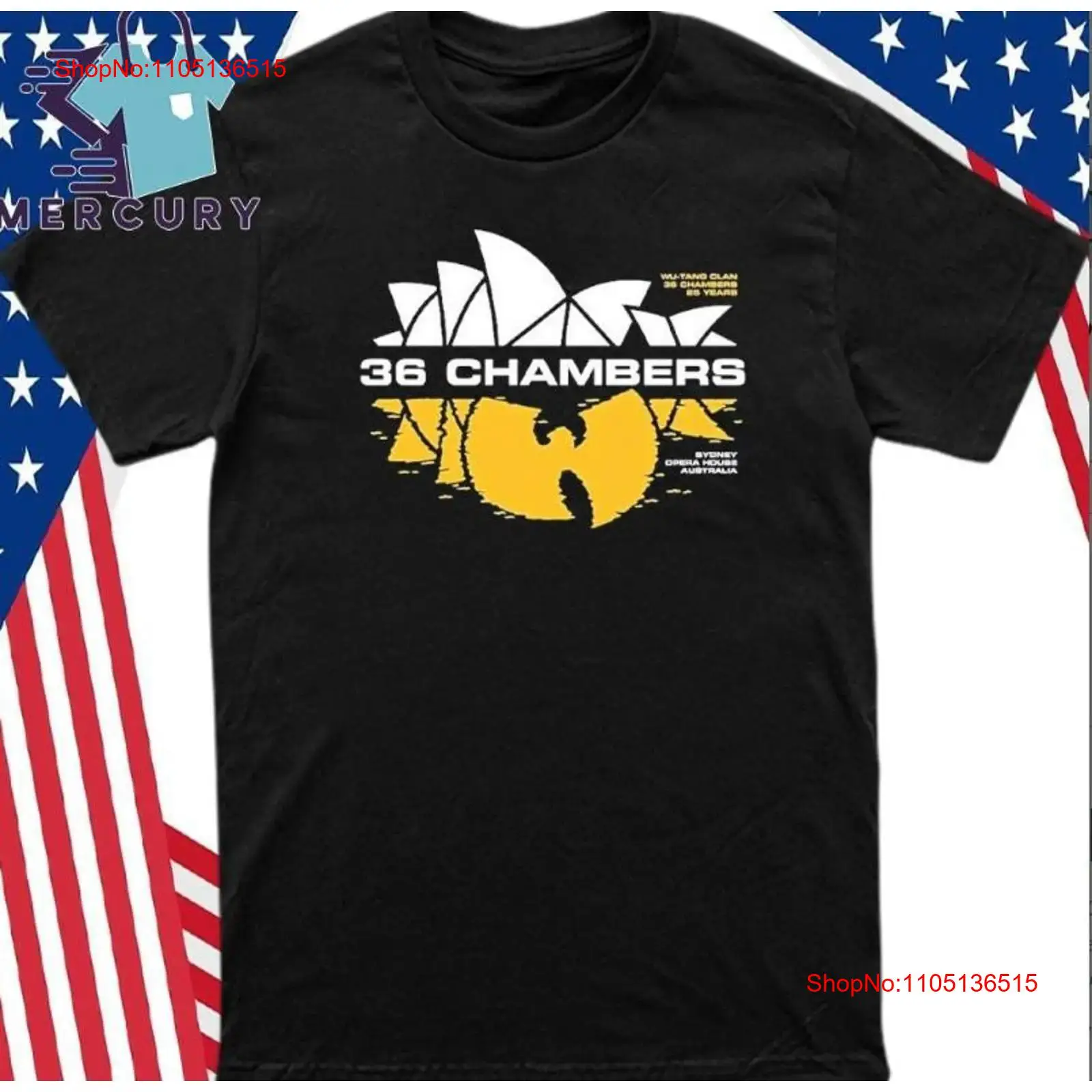 Vintage Fashion Australia - ウー・タン・クラン オーストラリアツアー2025 グッズ 36チャンバーズ Tシャツ ヴィンテージウォッシュ加工