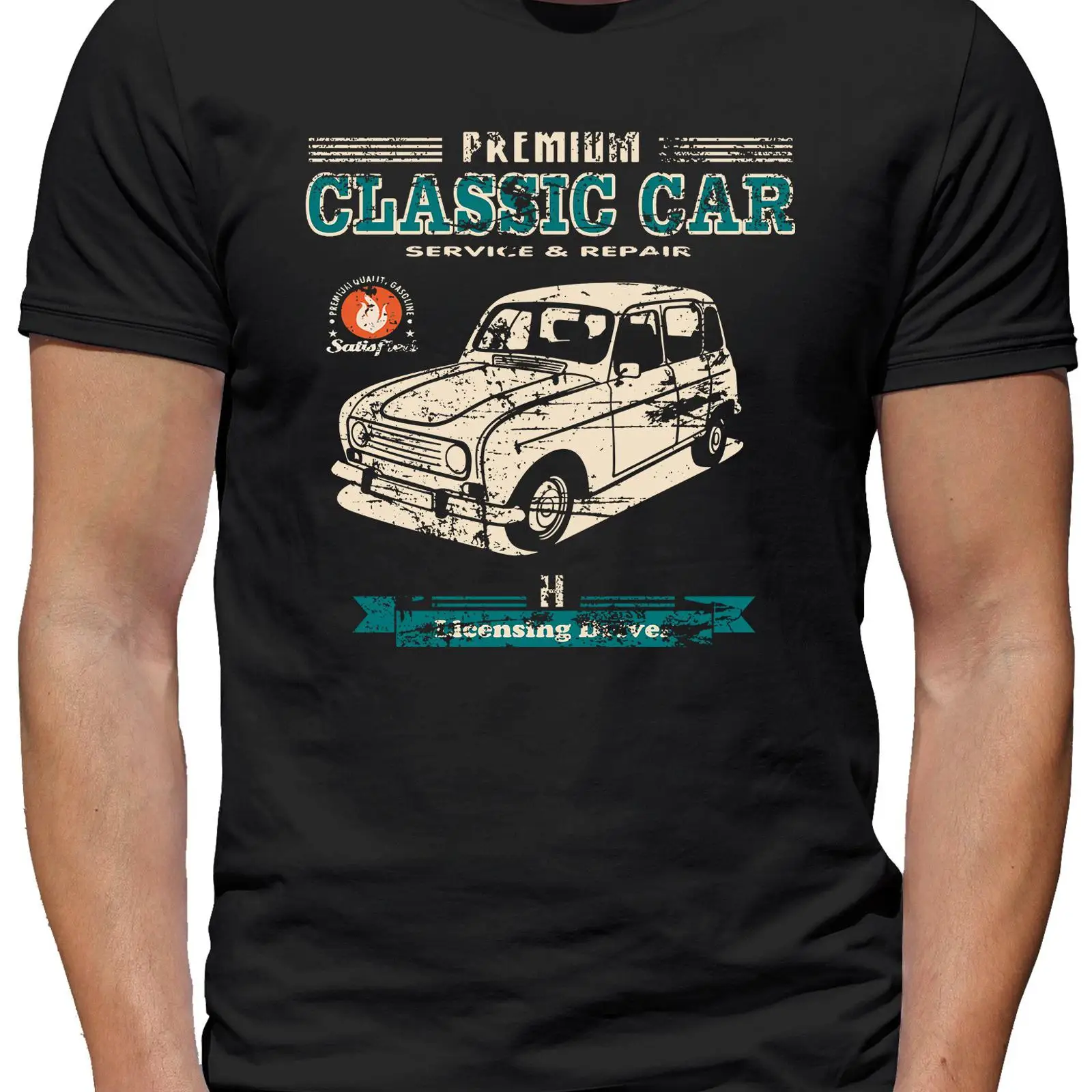 Vintage Fashion Herren - Tシャツ ピープル R4 ヘレン ヴィンテージ ウォッシュド