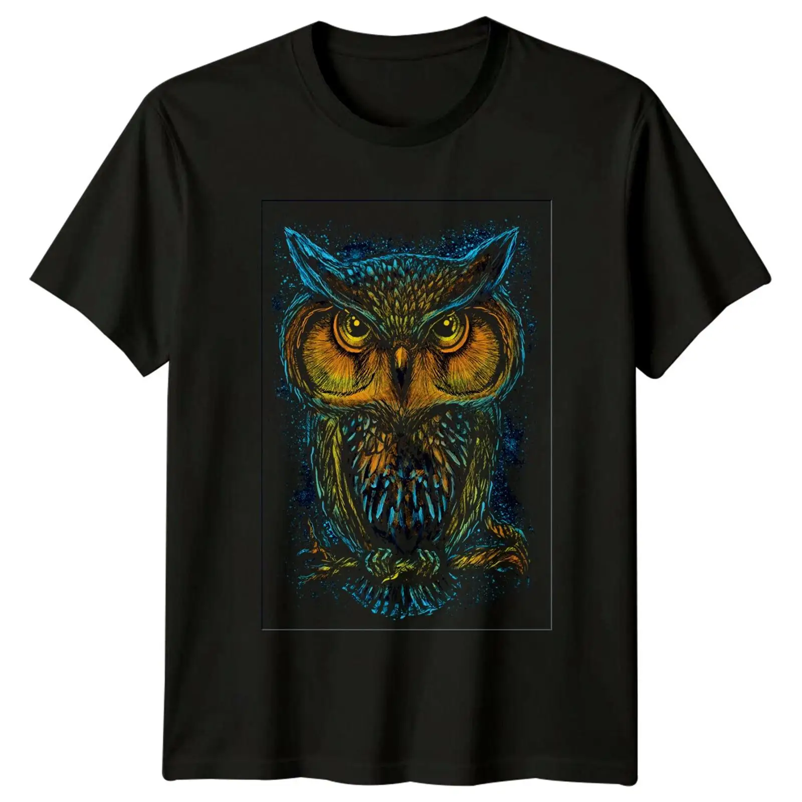 Vintage Fashion Herren - Eule Vogel Tiere メンズ Tシャツ レディース