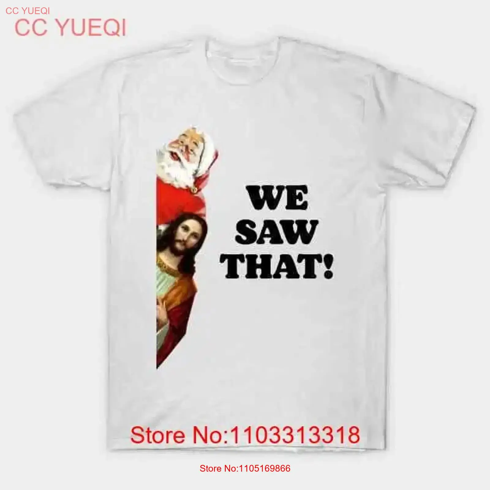 Vintage Fashion Australia - サンタとイエスはいつも私たちを見ていると判明しました オーストラリア製 Tシャツ S 5XL ヴィンテージ