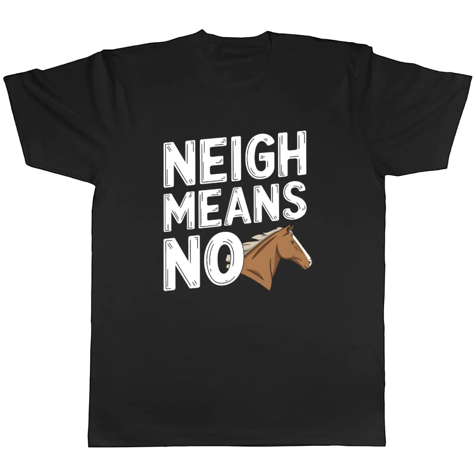 NEIGH MEANS NO FUNNY HORSE RID - Vintage Fashion Herren のレビューと価格