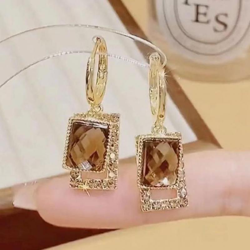 925 シルバー針韓国ファッションジルコンドロップイヤリング - Vintage Fashion Trends 2026 のレビューと価格