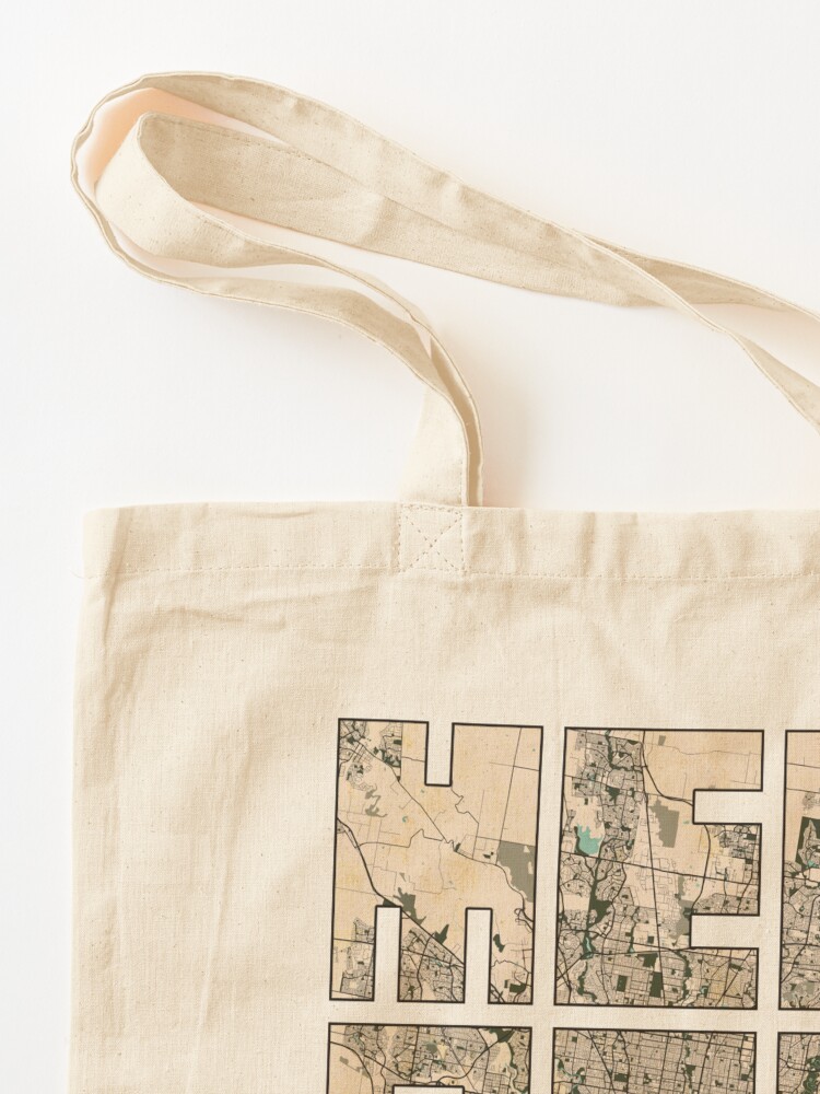 オーストラリア・メルボルン市地図 - ヴィンテージトートバッ - Vintage Fashion Australia のレビューと価格