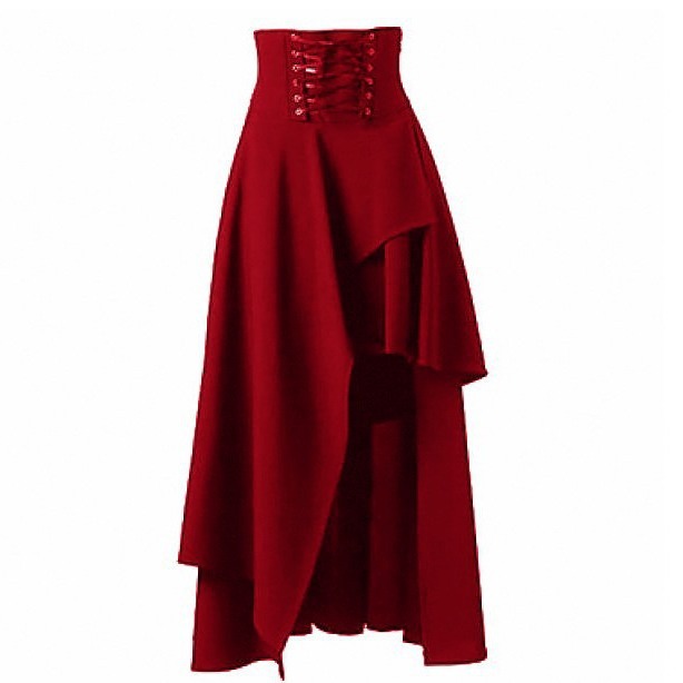 女性のスチームパンクヴィンテージバンダートスカート、ゴシック - Vintage Fashion In Japan のレビューと価格