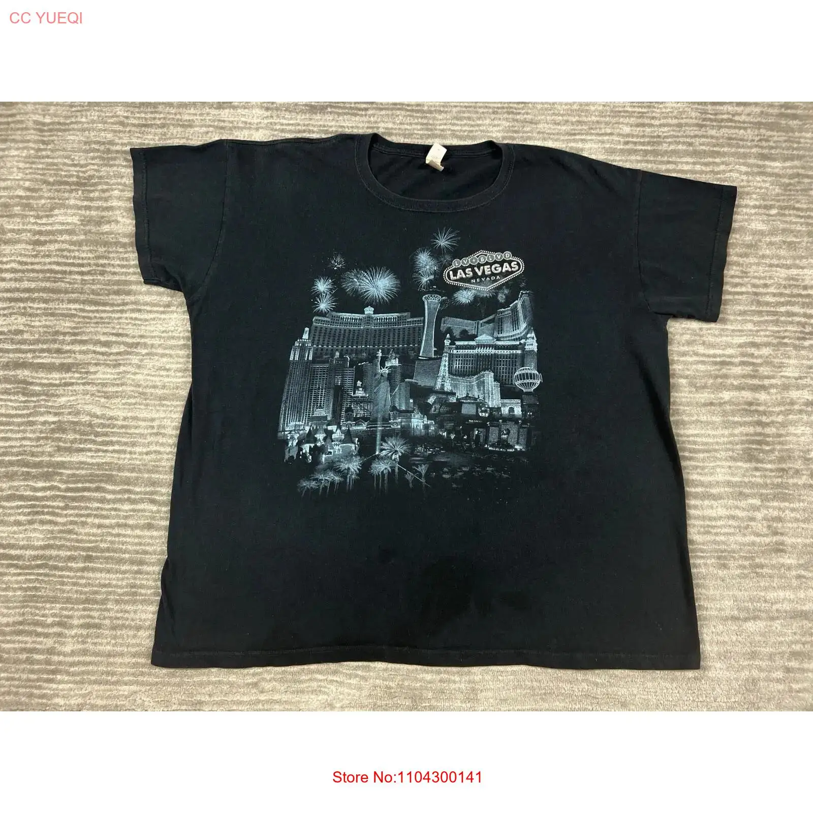 ラスベガス Tシャツ メンズ 2X ブラック アンビル ヴィ - Vintage Fashion Las Vegas のレビューと価格
