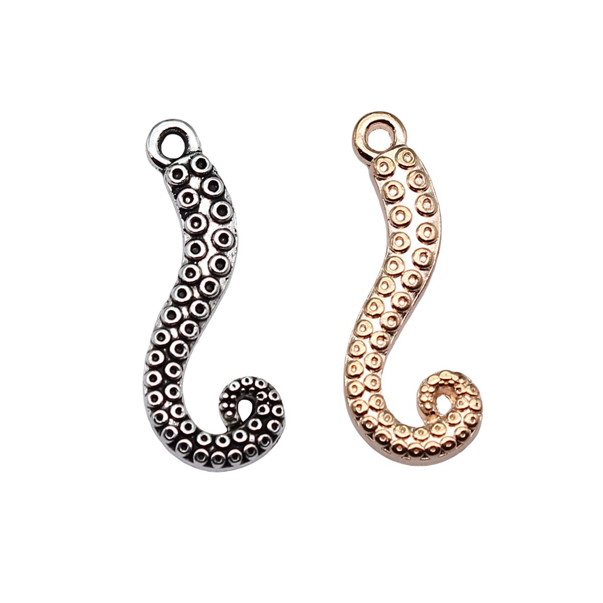 WYSIWYG 20個 26x10mm 4色 タコの足チャー - Vintage Fashion Jewelry のレビューと価格