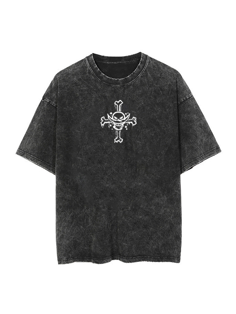 ワンピースヴィンテージ白ひげ海賊団グラフィック両面 Tシャツ - Vintage Fashion In Japan のレビューと価格