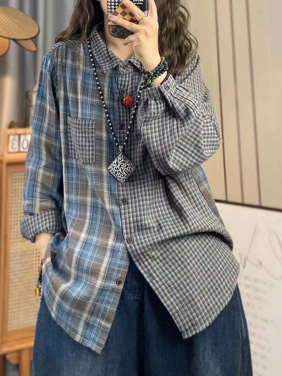 2026年女性用秋服 日本ファッション コットンヤーン製 レ - Vintage Fashion In Japan のレビューと価格