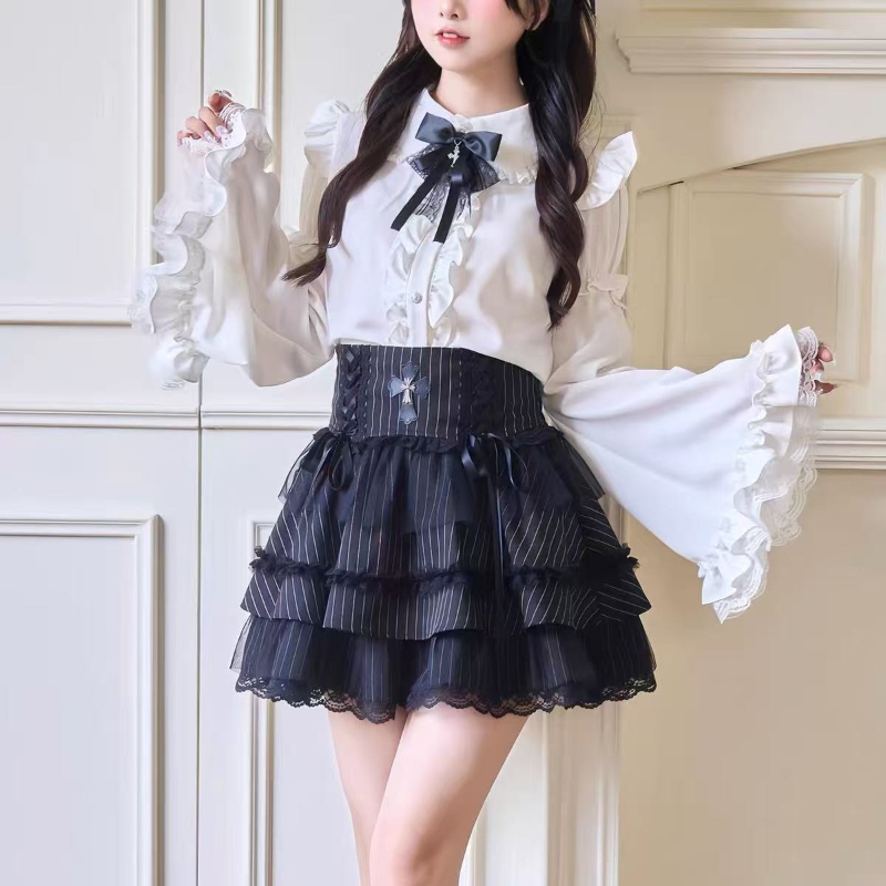 女性用ヴィンテージゴシックロリータ長袖レースボウギゴットスリ - Vintage Fashion Subculture のレビューと価格